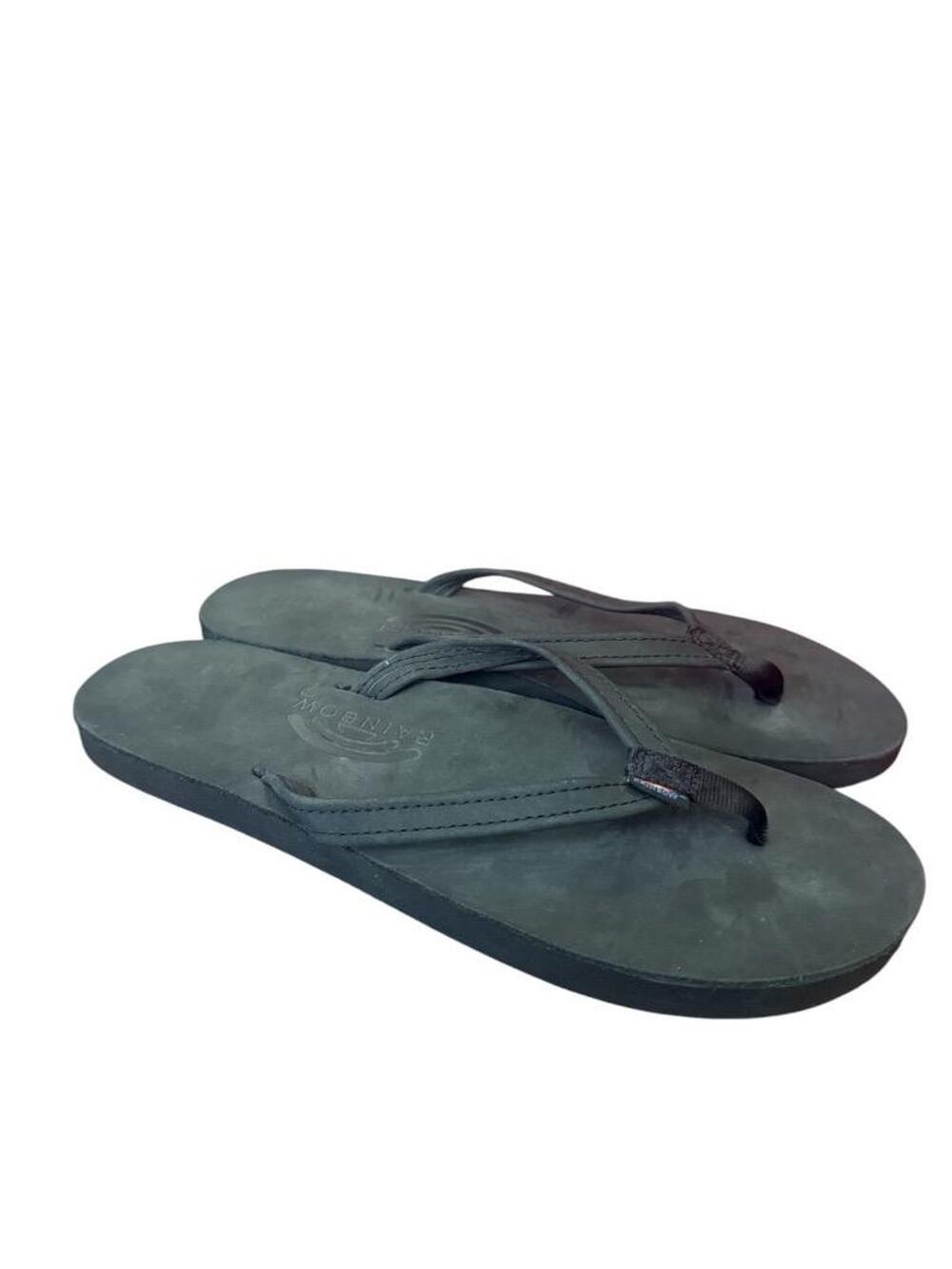 Rainbow Premier Single Layer Leather Flip Flop Women Size Large 7.5-8.5 NWOT